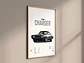 Cuadro Auto 1969 Dodge Charger  Deportivo + Marco Negro - Miniatura 2