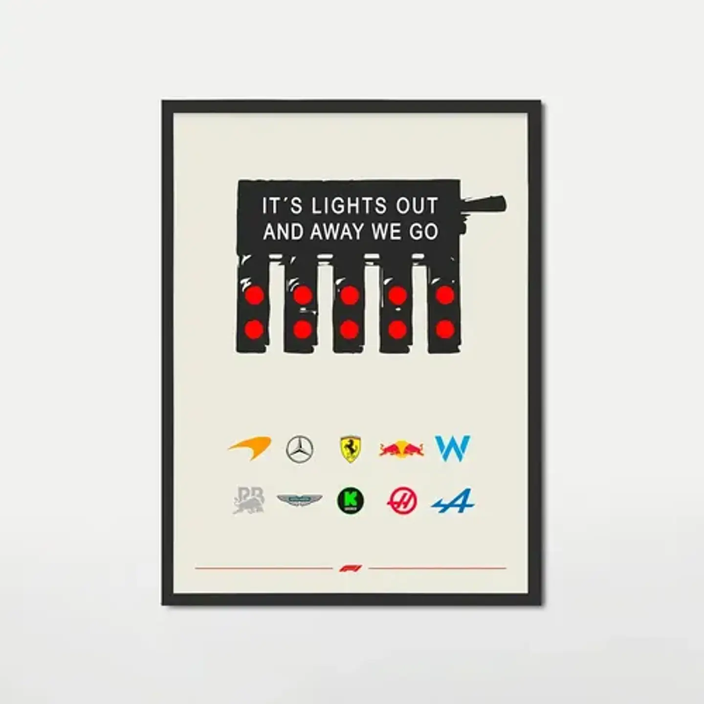 Cuadro De Decoración Formula 1 Luces De Carrera F1 5