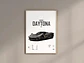 Cuadro Auto Ferrari Daytona Sp3 Deportivo + Marco Negro - Miniatura 1