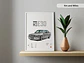 Cuadro Bmw M3 E30 Gris Deportivo + Marco Negro - Miniatura 2