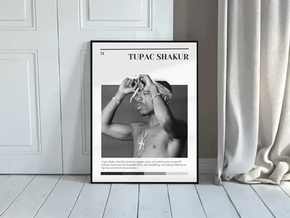 9 Cuadros De Tupac Shakur Rap 2pac Hip Hop 90 West Coast Rap 4