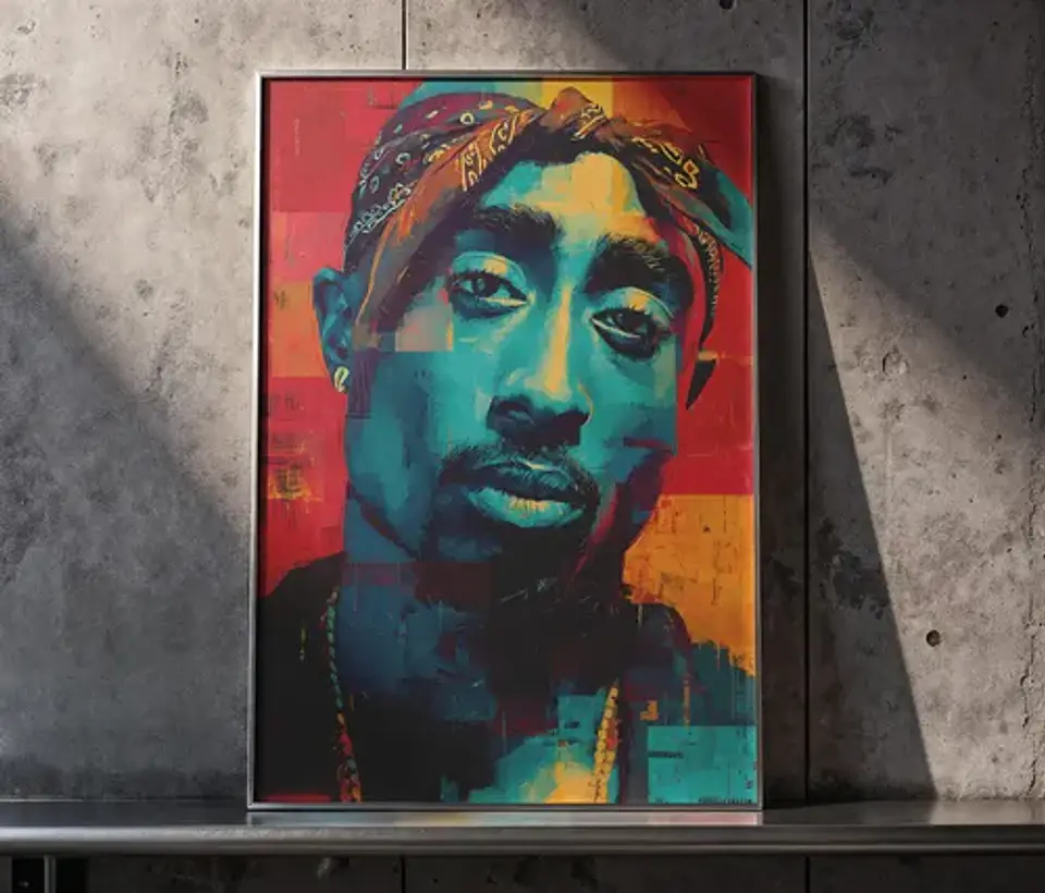 9 Cuadros De Tupac Shakur Rap 2pac Hip Hop 90 West Coast Rap 7