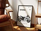 Cuadro Moto Suzuki Hayabusa Gsx1300r Deportivo + Marco - Miniatura 1