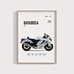 Cuadro Moto Suzuki Hayabusa Gsx1300r Deportivo + Marco - Miniatura 3