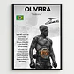 6 Cuadros De Peleador Charles Oliveira Ufc Jiu-jitsu + Marco - Miniatura 3