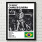 6 Cuadros De Peleador Charles Oliveira Ufc Jiu-jitsu + Marco - Miniatura 6