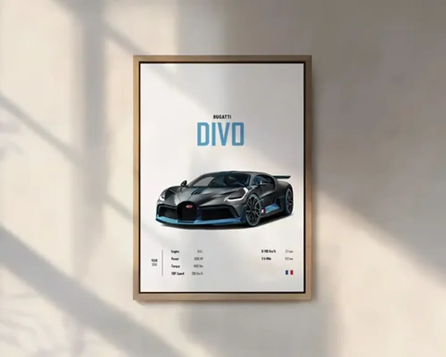 Cuadro Bugatti Chiron, Veyron, La Voiture Noire Y Divo 3