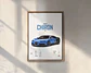 Cuadro Bugatti Chiron, Veyron, La Voiture Noire Y Divo - Miniatura 5