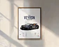 Cuadro Bugatti Chiron, Veyron, La Voiture Noire Y Divo - Miniatura 6