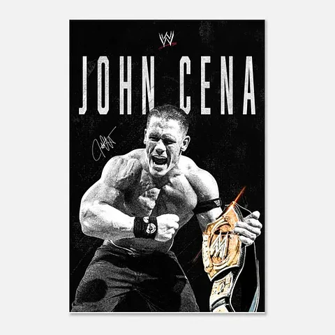 3 Cuadros De Wwe John Cena Superestrella