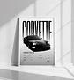 6 Cuadros De Auto Chevrolet Corvette C5 Deportivo + Marco - Miniatura 5