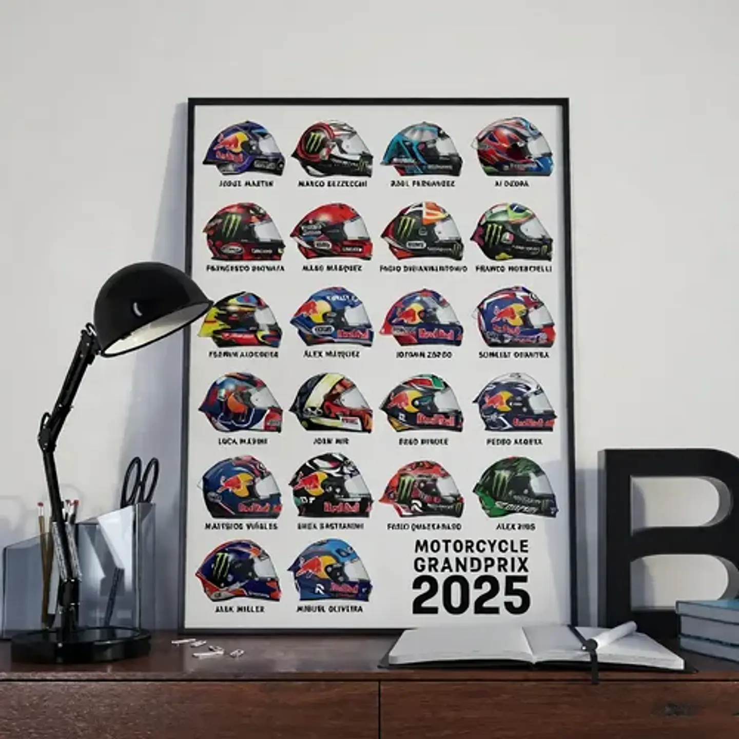 Cuadro Histórico Pilotos De Moto Gp 1