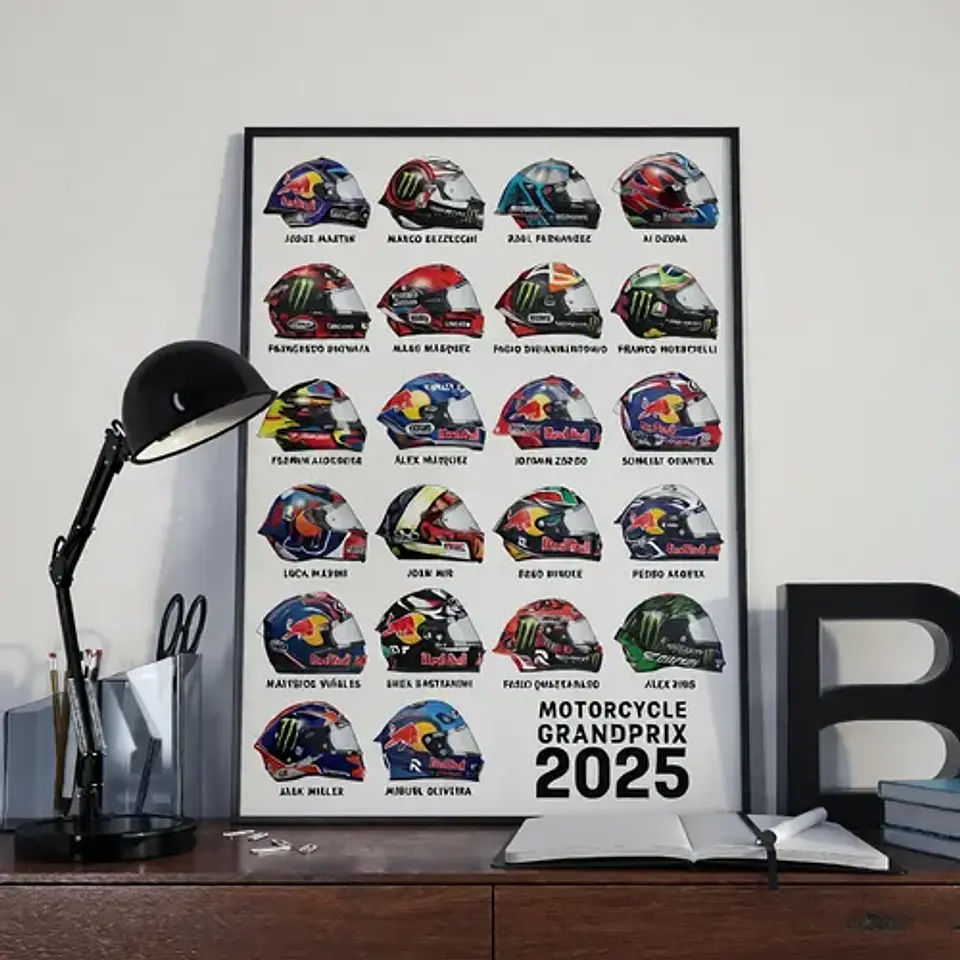 Cuadro Histórico Pilotos De Moto Gp 1
