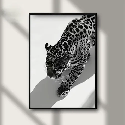 7 Cuadros De Leopardo Animal Decoración Felino Living