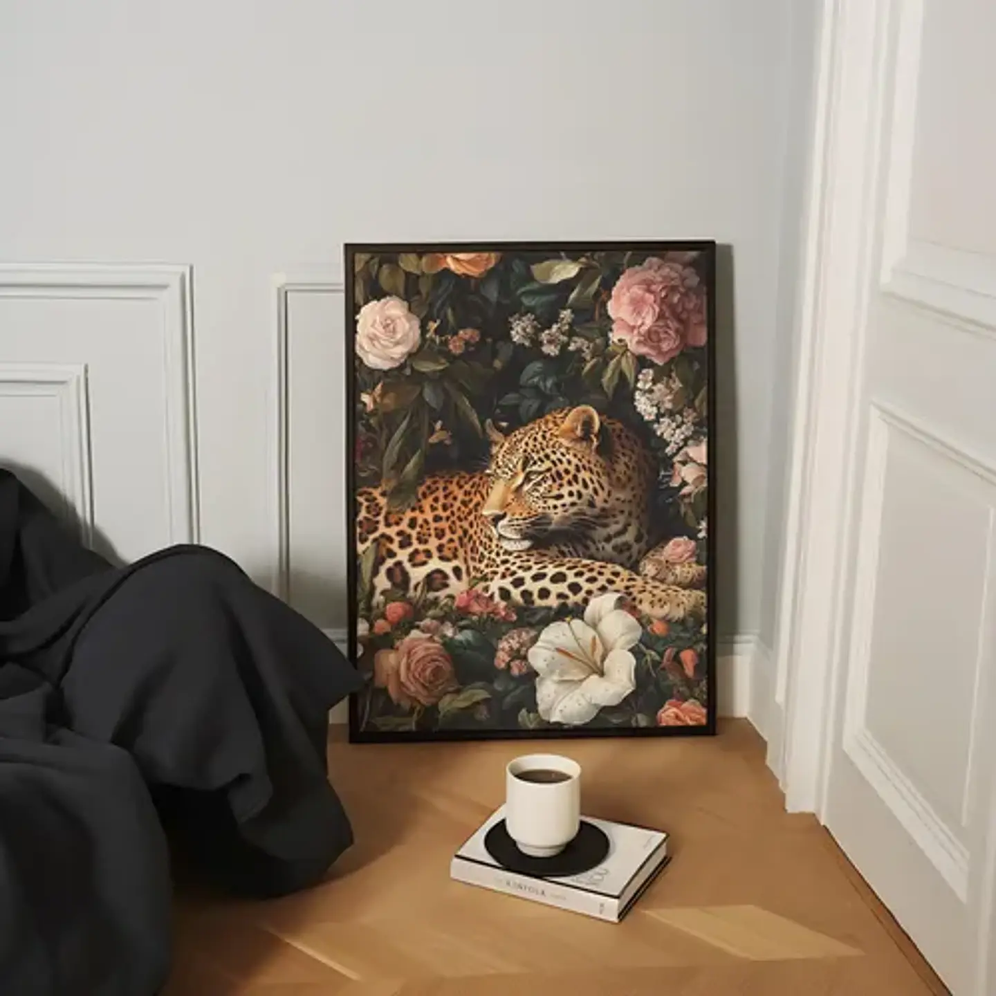 7 Cuadros De Leopardo Animal Decoración Felino Living 8