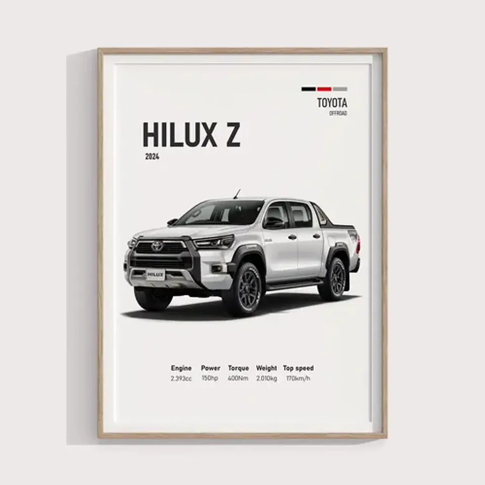 Cuadro Toyota Hilux + Marco 1