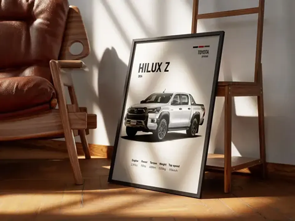 Cuadro Toyota Hilux + Marco 3