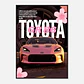 Cuadro Auto Toyota Gr 86 Rosa Deportivo + Marco - Miniatura 2