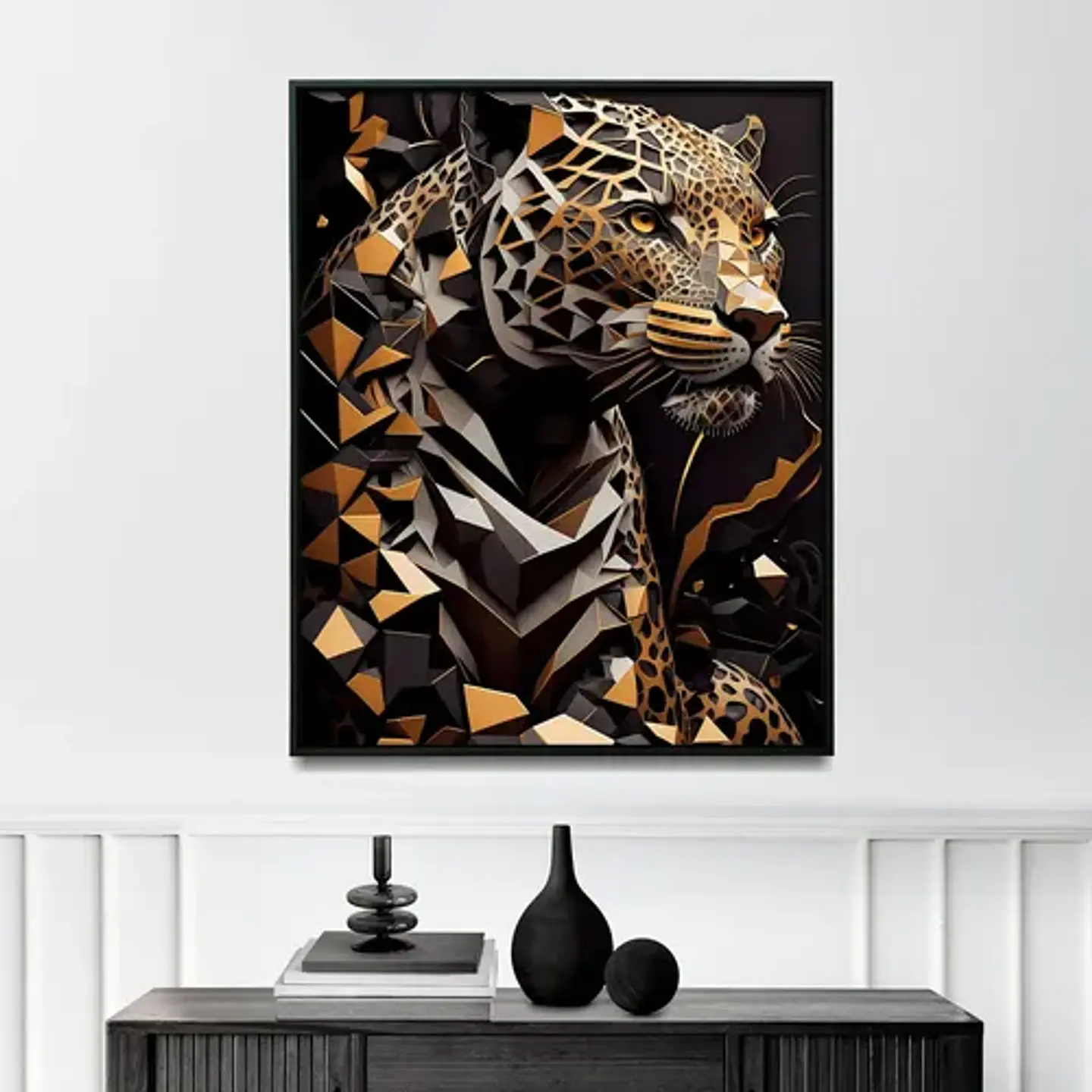 9 Cuadros Animales Salvajes Estilo Geométrico Tendencia 2