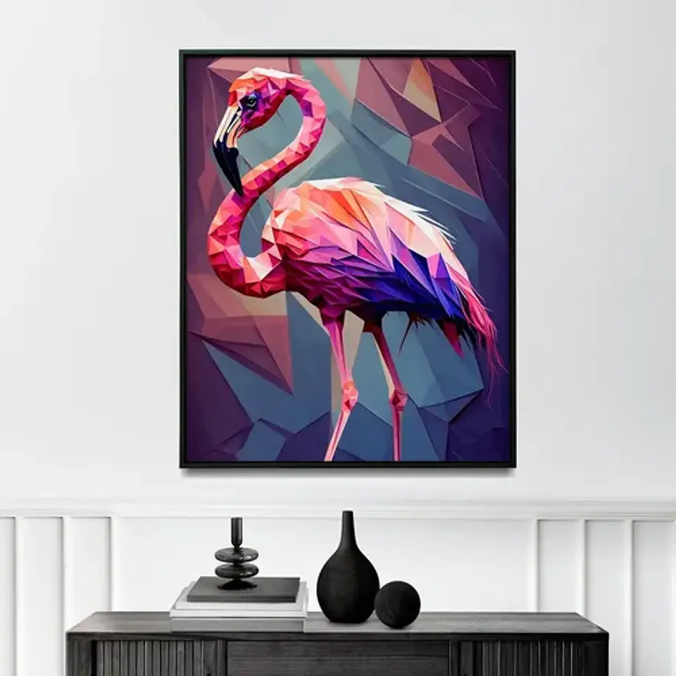 9 Cuadros Animales Salvajes Estilo Geométrico Tendencia 5