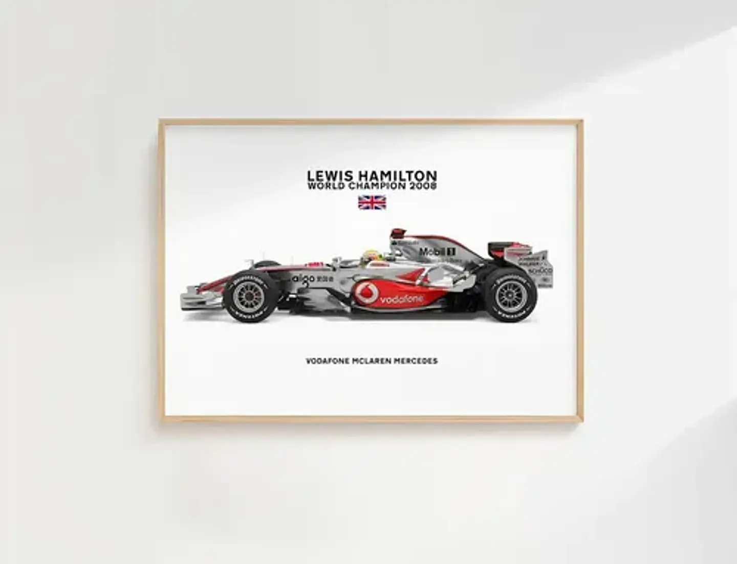 8 Cuadros Auto F1 Leyendas Fórmula 1 Especial + Marco Negro 3