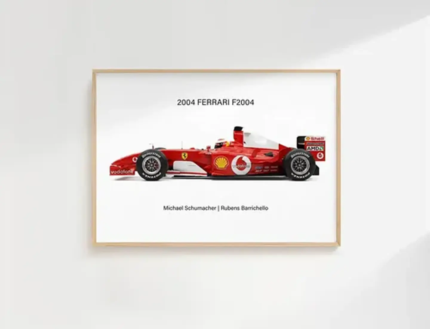 8 Cuadros Auto F1 Leyendas Fórmula 1 Especial + Marco Negro 4