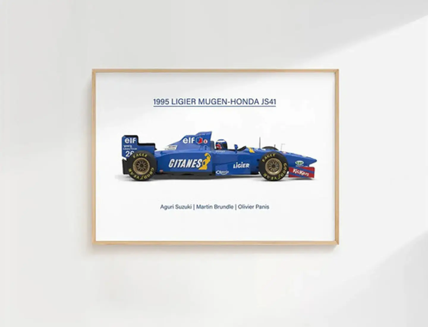 8 Cuadros Auto F1 Leyendas Fórmula 1 Especial + Marco Negro 6