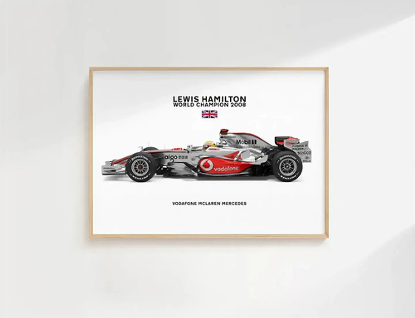 8 Cuadros Auto F1 Leyendas Fórmula 1 Especial + Marco Negro 7