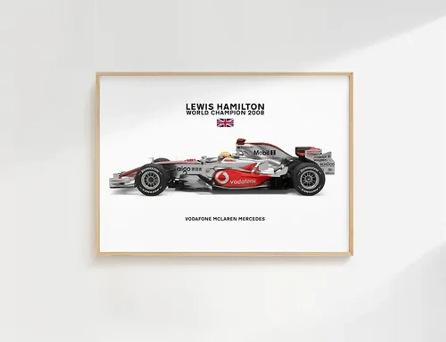 Cuadro Fórmula 1 De Lewis Hamilton Mclaren Mp4-23 2008 1