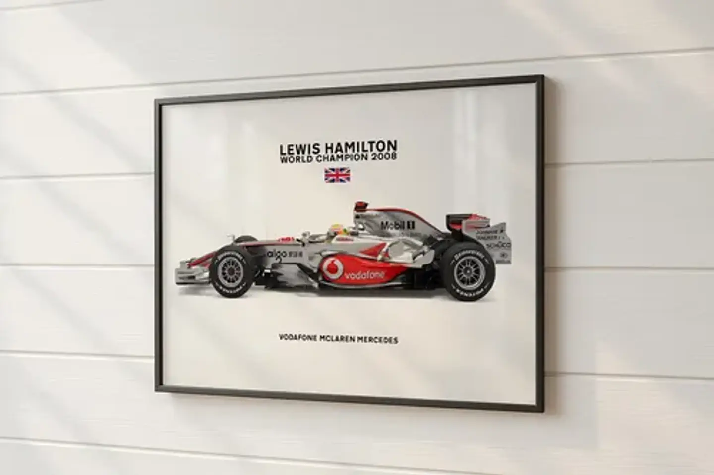 Cuadro Fórmula 1 De Lewis Hamilton Mclaren Mp4-23 2008 3