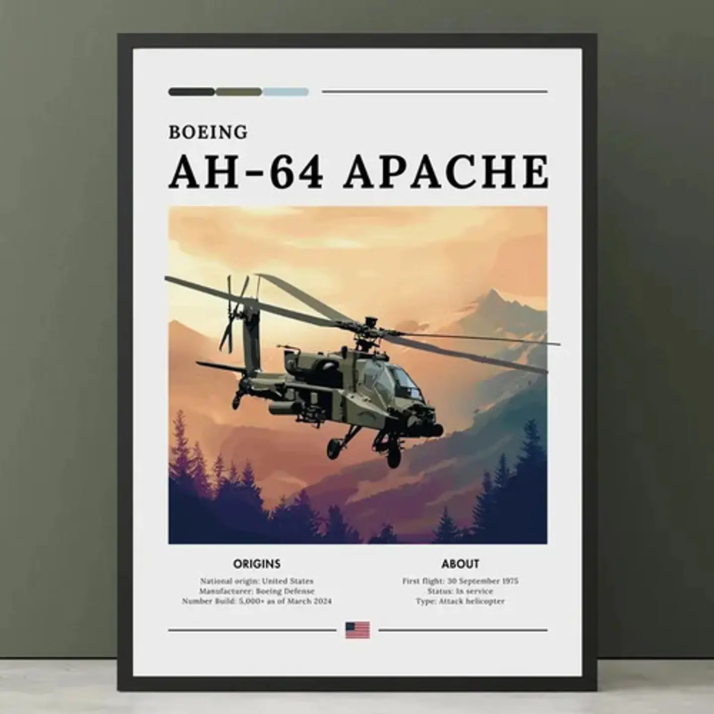 12 Cuadros De Aviación Guerra Colección 4 Helicóptero 7