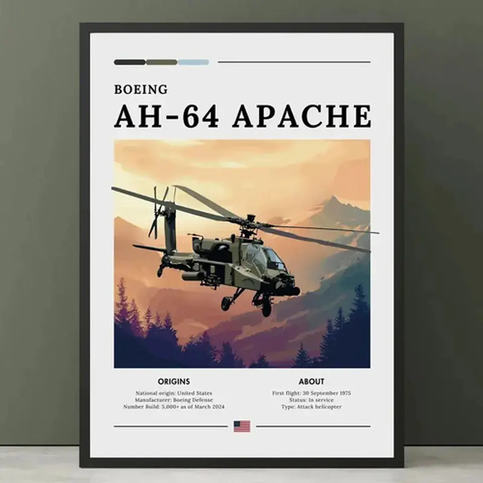 12 Cuadros De Aviación Guerra Colección 4 Helicóptero 7