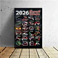 Cuadro Decorativo Circuitos Formula 1 2026 Especial - Miniatura 1