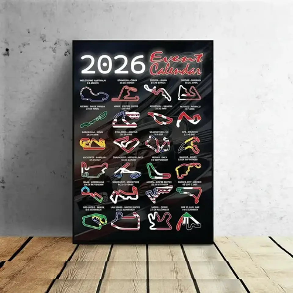 Cuadro Decorativo Circuitos Formula 1 2026 Especial 1