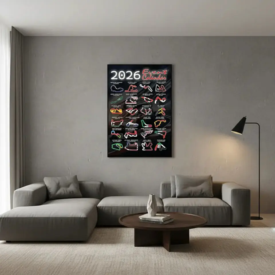 Cuadro Decorativo Circuitos Formula 1 2026 Especial 2