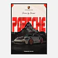 Cuadro Auto Porsche 911 Gt3rs Especial Deportivo + Marco - Miniatura 1