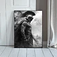 5 Cuadros Espartanos Guerrero Estilo Decoración Realista - Miniatura 4