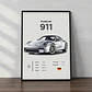 Cuadro Auto Porsche 911 Gris: Icónico Deportivo + Marco - Miniatura 1