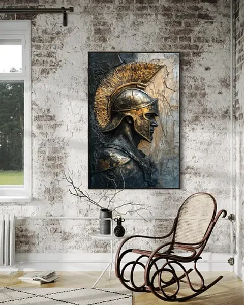 7 Cuadros Espartanos Guerrero Estilo Decoración Tendencia