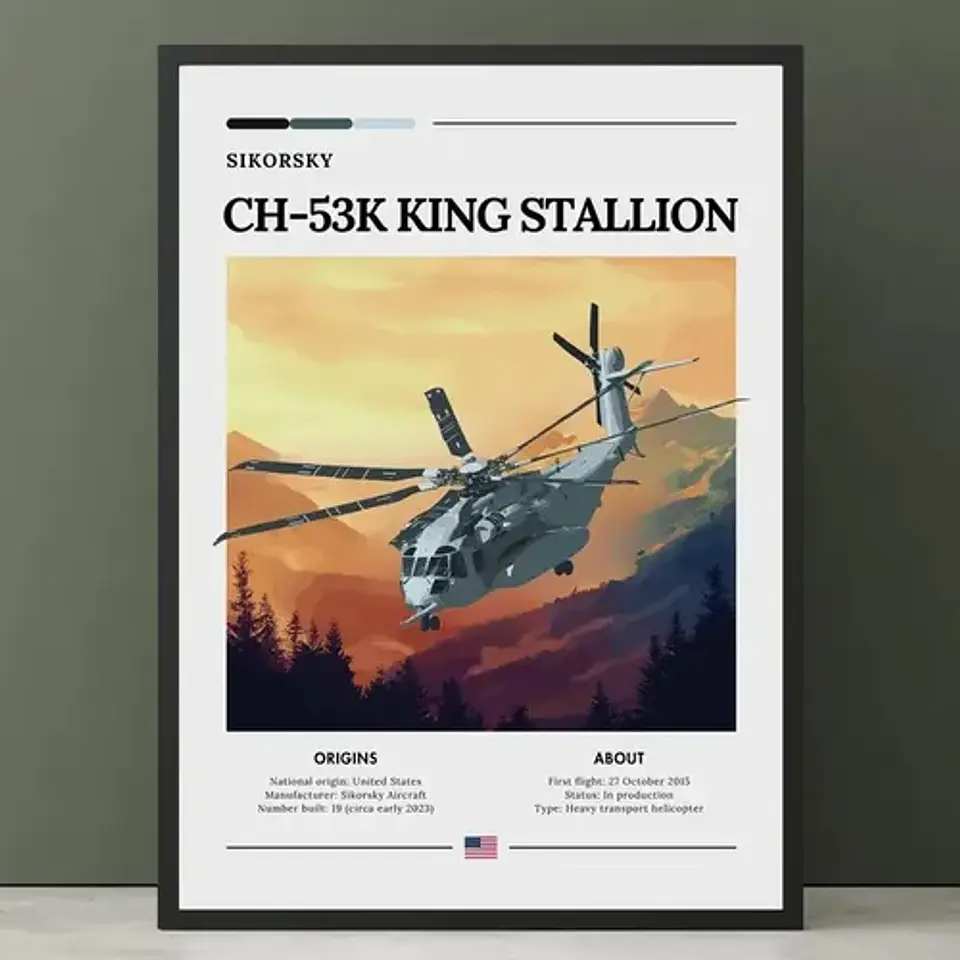 6 Cuadros De Aviación Guerra Colección 5 Helicóptero 2