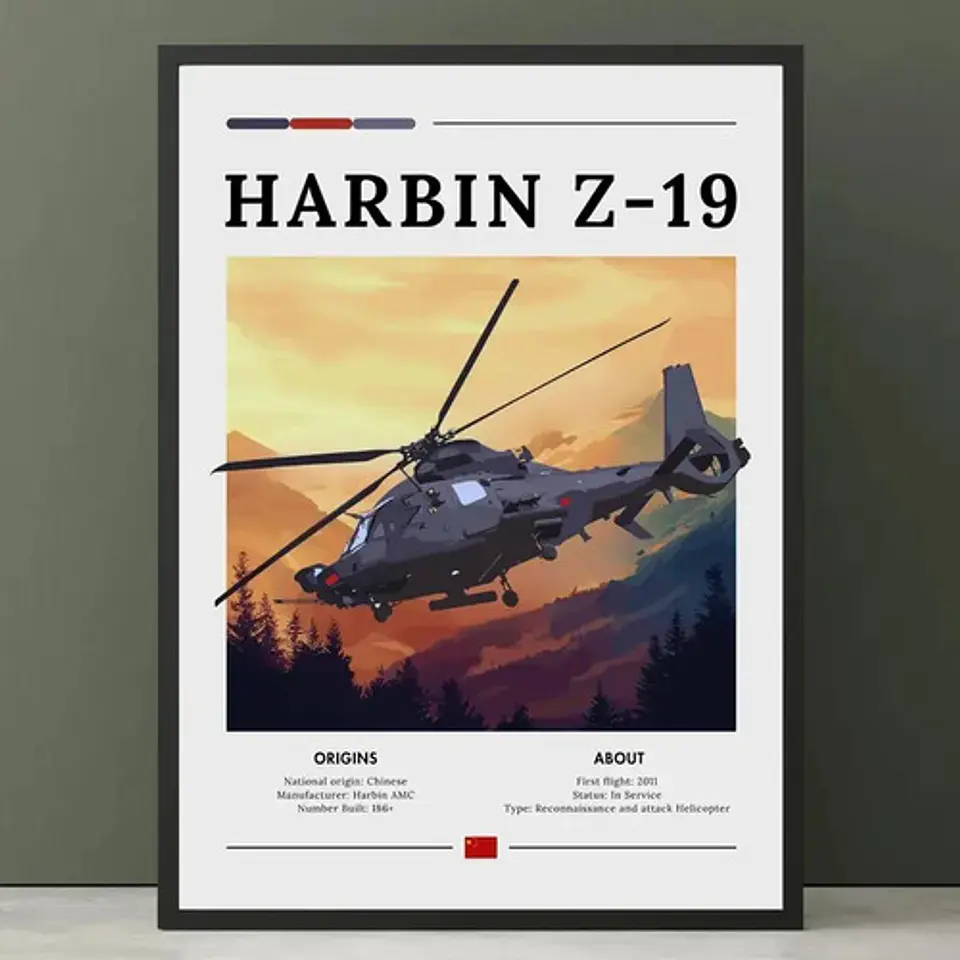 6 Cuadros De Aviación Guerra Colección 5 Helicóptero 6