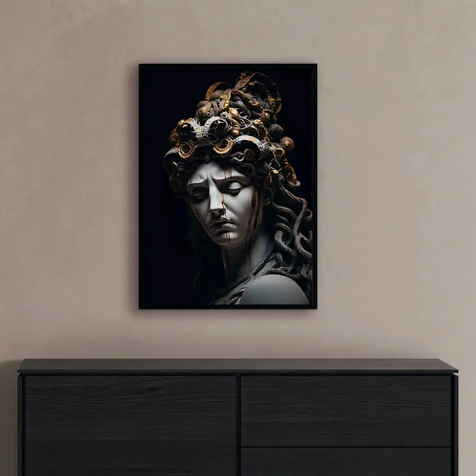 4 Cuadros De Zeus Y Medusa Mitología Griega 3