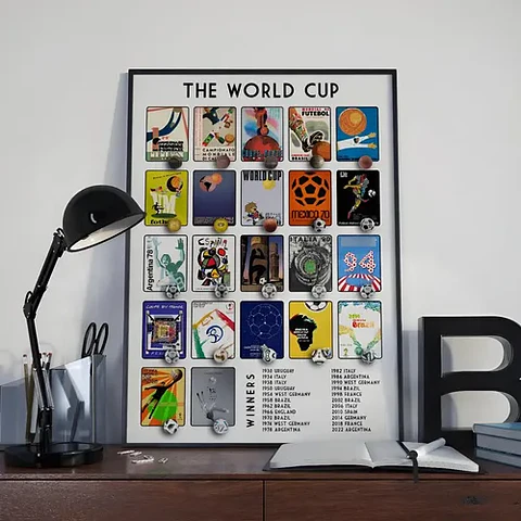 Cuadro Historia Campeones Copa Mundial De Fútbol Y Del Balón