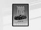 Cuadro Auto Mclaren 720s Negro Sport + Marco - Miniatura 1