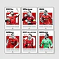 6 Cuadros De Futbol Liverpool Van Dijck, Becker, Salah, Isak - Miniatura 1