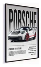 Cuadro Auto Rojo Rines Porsche 911 Gt3 Rs Deportivo + Marco - Miniatura 1