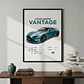 Cuadro Auto Aston Martin Vantage V12 Deportivo + Marco - Miniatura 1