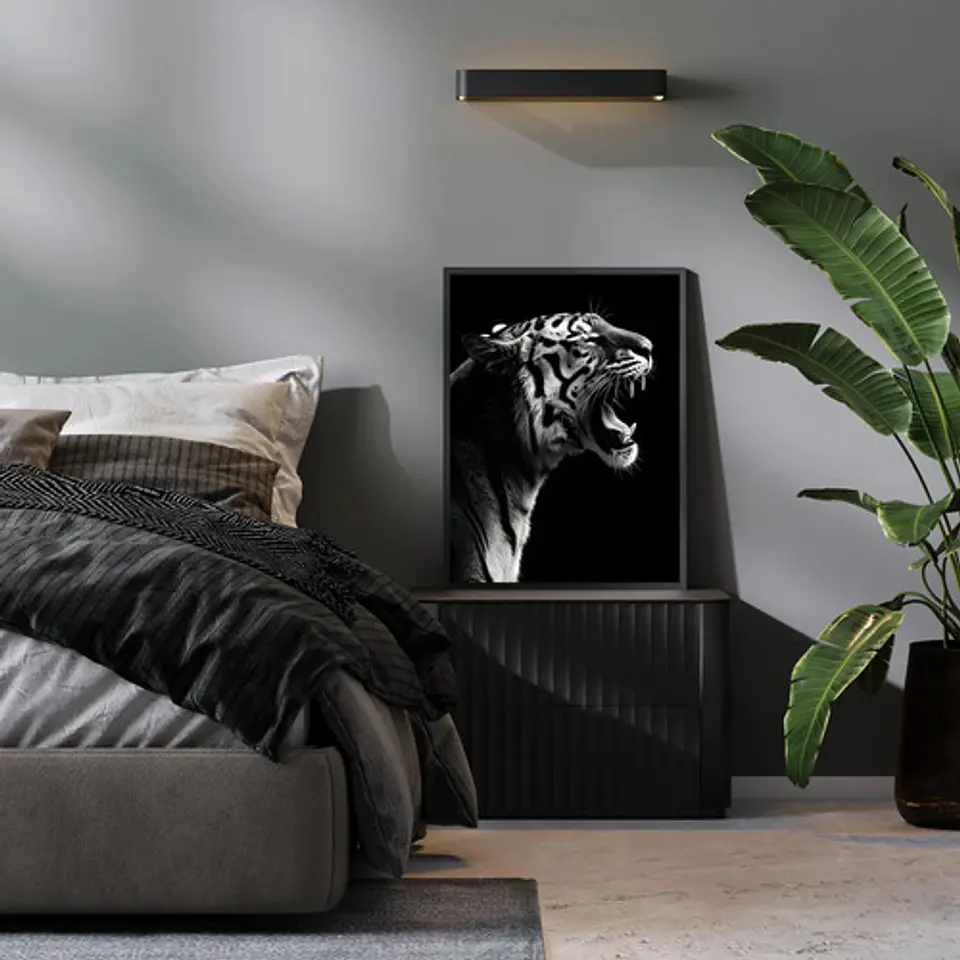 12 Cuadros De Tigres Animal Decoración Felino Living 4