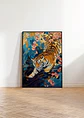 12 Cuadros De Tigres Animal Decoración Felino Living - Miniatura 6