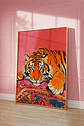 12 Cuadros De Tigres Animal Decoración Felino Living - Miniatura 7